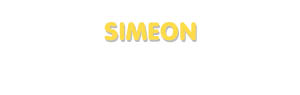 Der Vorname Simeon
