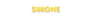 Der Vorname Simone