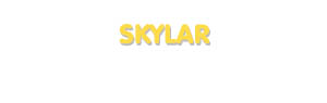 Der Vorname Skylar