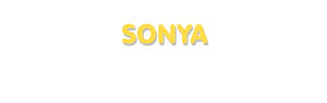 Der Vorname Sonya