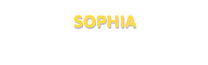 Der Vorname Sophia