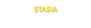 Der Vorname Stasia