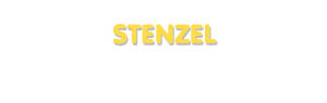 Der Vorname Stenzel