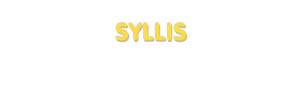 Der Vorname Syllis