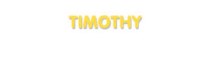 Der Vorname Timothy