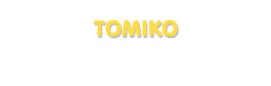Der Vorname Tomiko