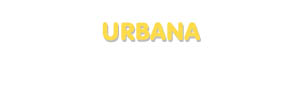 Der Vorname Urbana