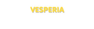 Der Vorname Vesperia