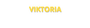 Der Vorname Viktoria