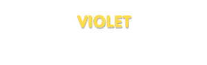Der Vorname Violet