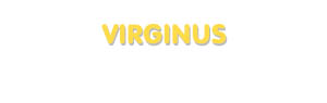 Der Vorname Virginus