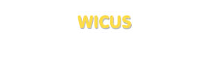 Der Vorname Wicus