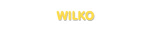 Der Vorname Wilko