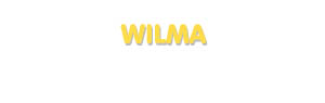 Der Vorname Wilma