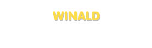Der Vorname Winald