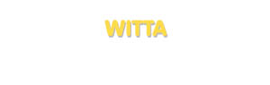 Der Vorname Witta