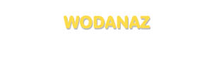 Der Vorname Wodanaz