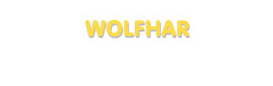 Der Vorname Wolfhar