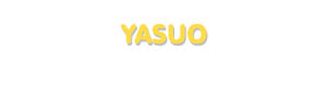 Der Vorname Yasuo