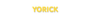 Der Vorname Yorick