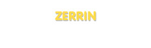 Der Vorname Zerrin