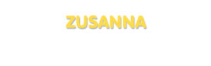 Der Vorname Zusanna