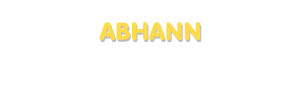 Der Vorname Abhann