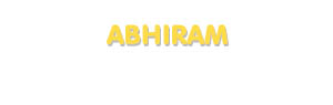 Der Vorname Abhiram