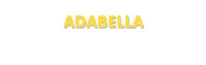 Der Vorname Adabella