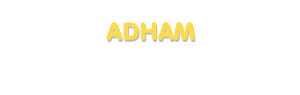 Der Vorname Adham