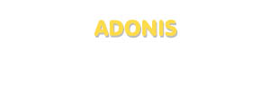 Der Vorname Adonis