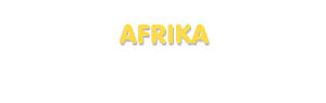 Der Vorname Afrika