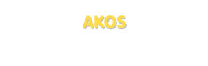 Der Vorname Akos