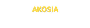 Der Vorname Akosia