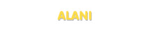 Der Vorname Alani