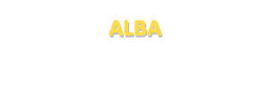 Der Vorname Alba