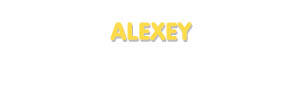 Der Vorname Alexey