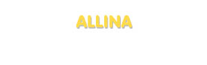 Der Vorname Allina
