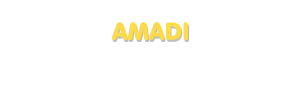 Der Vorname Amadi