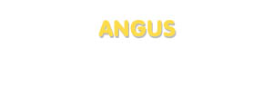 Der Vorname Angus