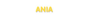 Der Vorname Ania