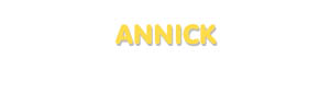 Der Vorname Annick