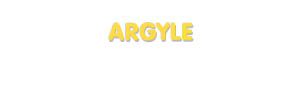 Der Vorname Argyle