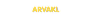Der Vorname Arvakl