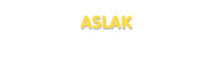 Der Vorname Aslak