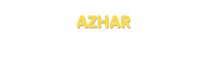 Der Vorname Azhar