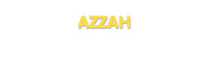 Der Vorname Azzah