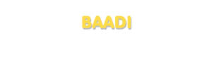 Der Vorname Baadi