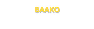 Der Vorname Baako