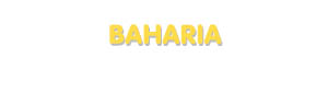 Der Vorname Baharia